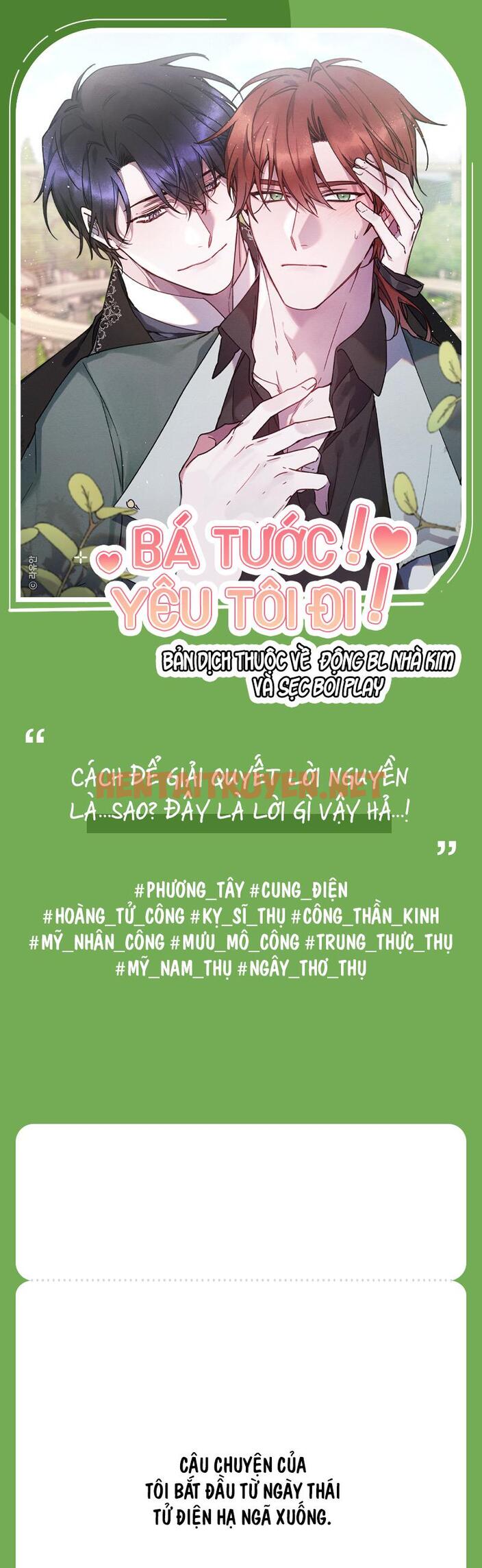 Xem ảnh Bá Tước, Yêu Tôi Đi! - Chap 0 - img_002_1667982862 - HentaiTruyen.net