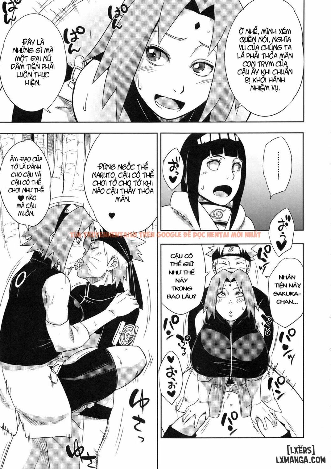 Xem ảnh 25 trong truyện hentai Cuộc Phiêu Lưu Giông Báo Của Chị Em Hinata Và Sakura - One Shot - truyenhentai18.pro