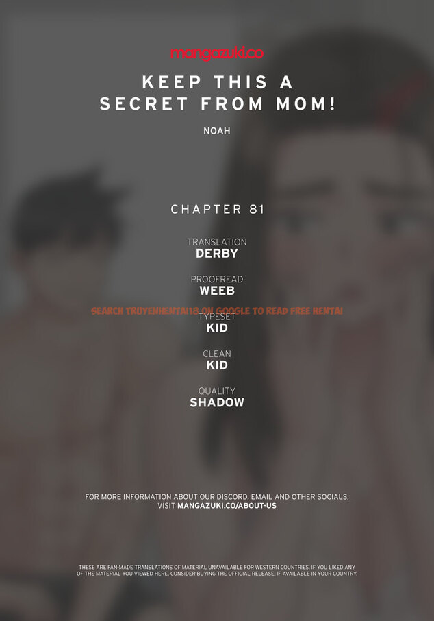 Read Hentai Image 1 401 in comic Keep It A Secret From Your mother! - Chapter 81 - hentaitnt.net