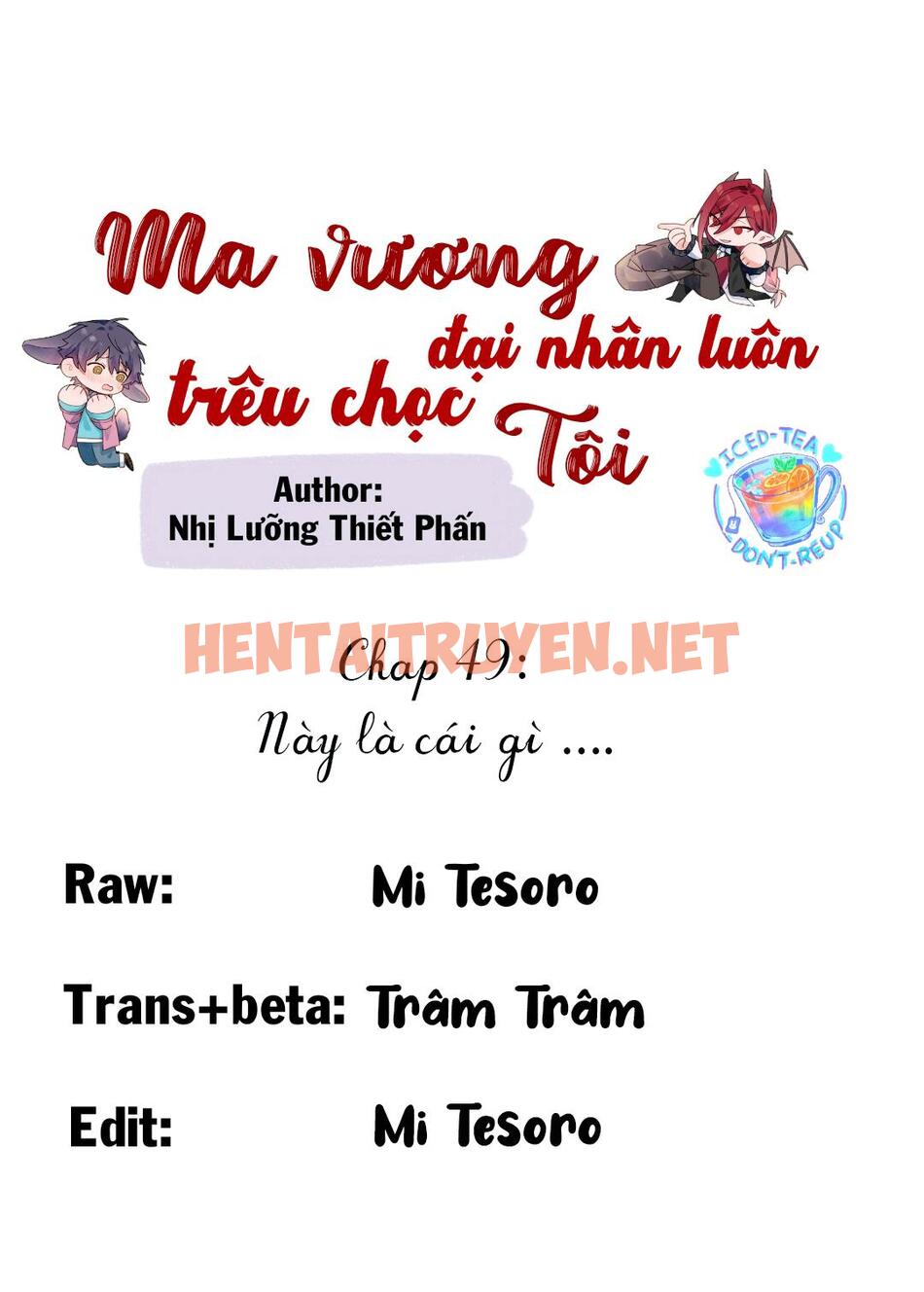 Xem ảnh Ma Vương Đại Nhân Luôn Trêu Chọc Tôi - Chap 49 - img_002_1673846102 - TruyenVN.APP