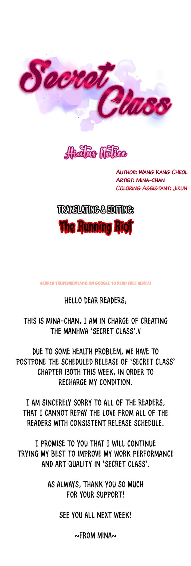 Read Hentai Image 1 310 in comic Secret Class - Chapter 129.5 - hentaitnt.net