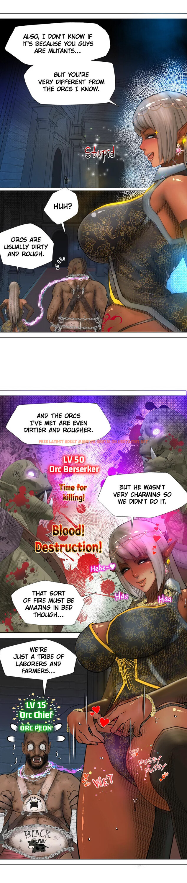 Read Hentai Image 14 663 in comic The Dark Elf Queen And The Slave Orc - Chapter 4 - hentaitnt.net